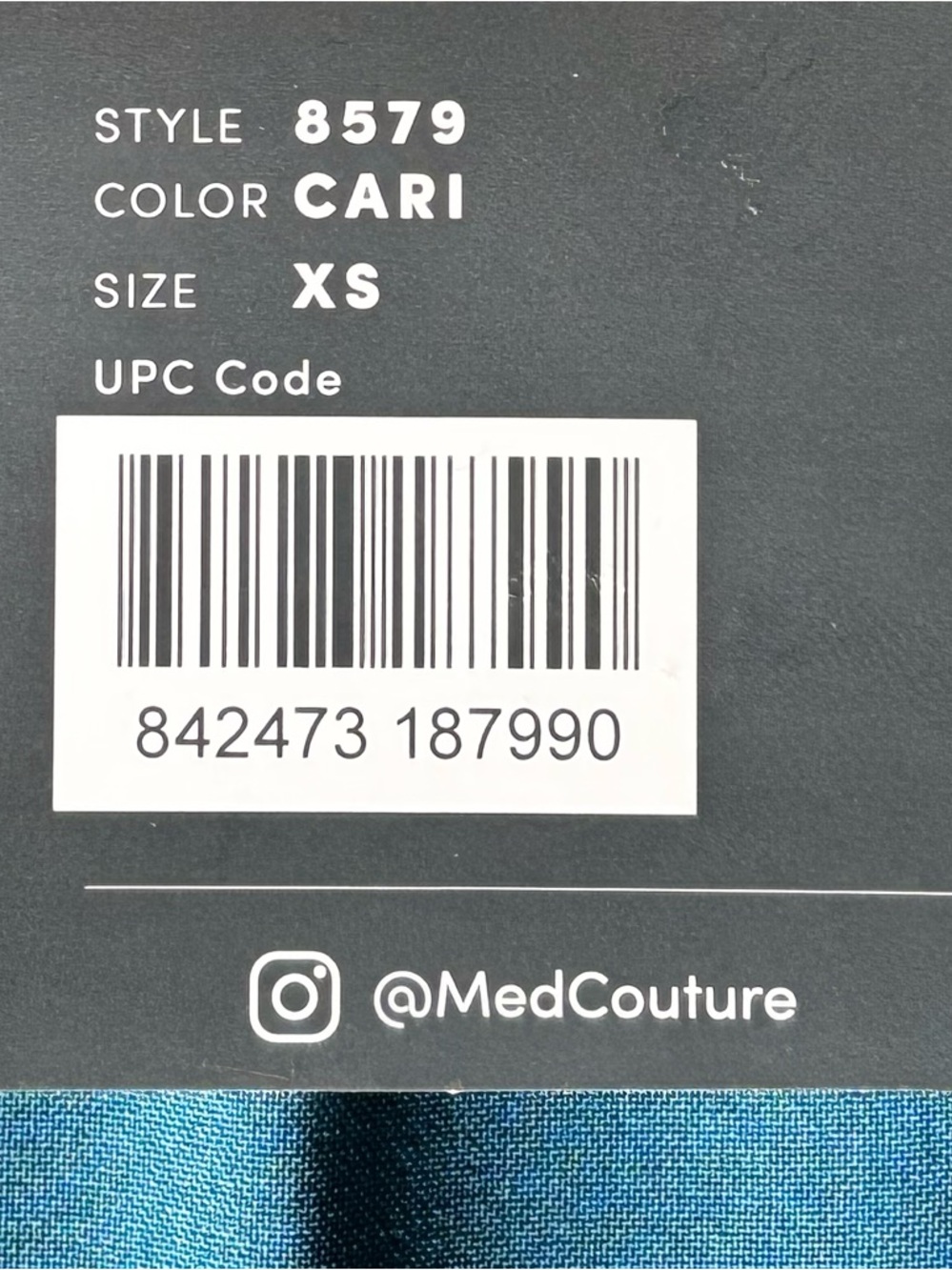 🎉BOGO 1/2🎉 Med Couture Teal V-Neck Scrub Top - Picture 6 of 6
